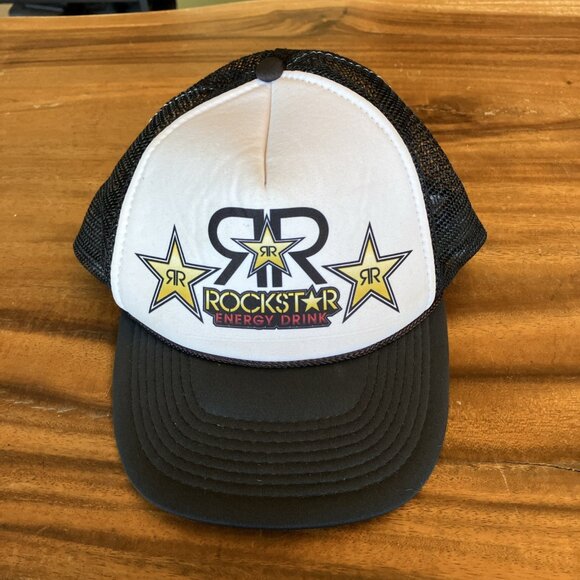 Rockstar Energy Drink Hat Adjustable Snapback Mesh Trucker Nissun - Picture 2 of 8